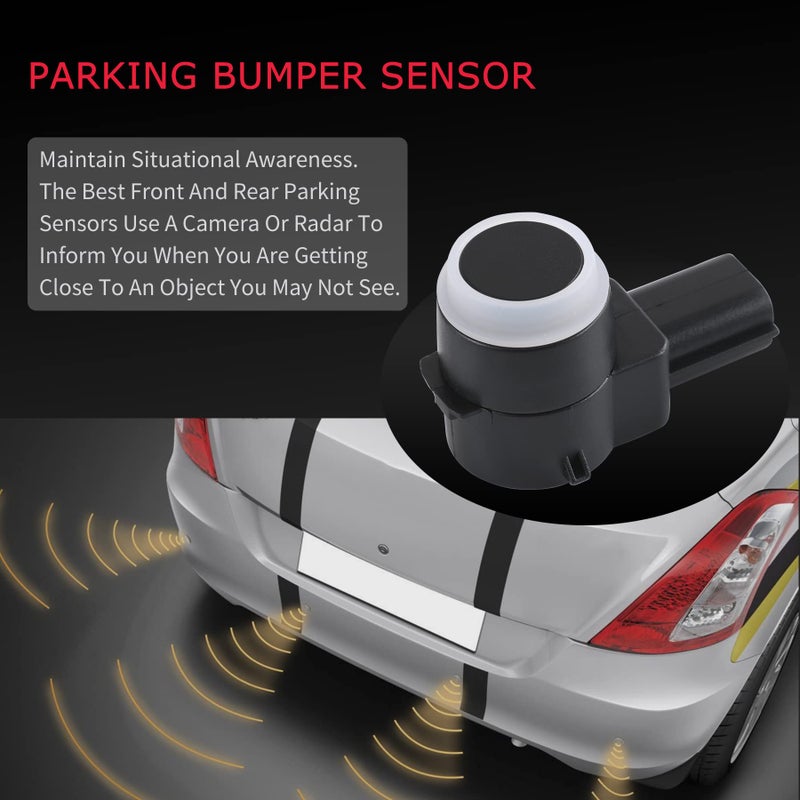JDMSPEED Set of 4 Pcs Rear Bumper Backup Parking Sensor w/O-Ring Replacement for Chevrolet Cadillac GMC Chevy Saturn Buick Replaces 25961317 15239247 25961321 21995586 25962147 Parking Assist Sensors - Image 4